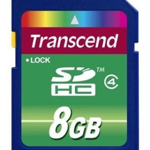 MEMORY SDHC 8GB/CLASS4 TS8GSDHC4 TRANSCEND  TS8GSDHC4 760557818540