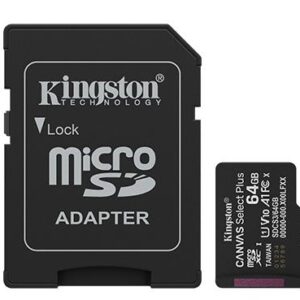 MEMORY MICRO SDXC 64GB UHS-I/W/ADAPTER SDCS3/64GB KINGSTON  SDCS3/64GB 740617348408