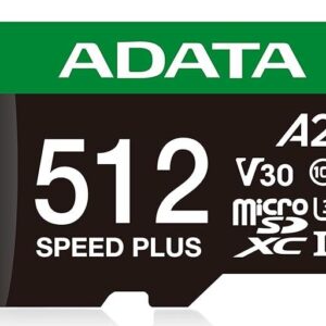 MEMORY MICRO SDXC 512GB UHS-I/UD512GUI3V30A2SP-RA1 ADATA  UD512GUI3V30A2SP-RA1 4711085949967