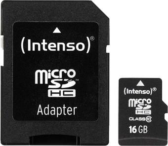 MEMORY MICRO SDHC 16GB C10/W/ADAPTER 3413470 INTENSO 3413470 4034303016136