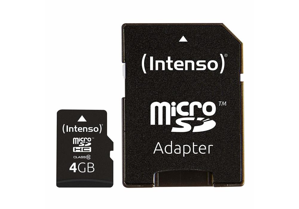 MEMORY MICRO SDHC 4GB C10/W/ADAPTER 3413450 INTENSO 3413450 4034303016099