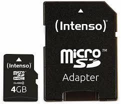 MEMORY MICRO SDHC 4GB C4/3403450 INTENSO  3403450 4034303009398