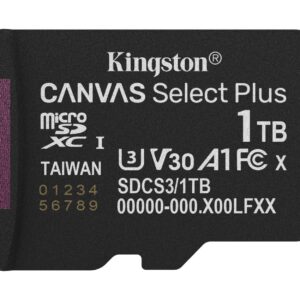 MEMORY MICRO SDXC 1TB UHS-I/SDCS3/1TBSP KINGSTON  SDCS3/1TBSP 740617348637