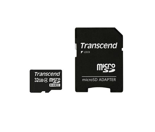 MEMORY MICRO SDHC 32GB/CLASS4 TS32GUSDC4 TRANSCEND TS32GUSDC4 760557819295