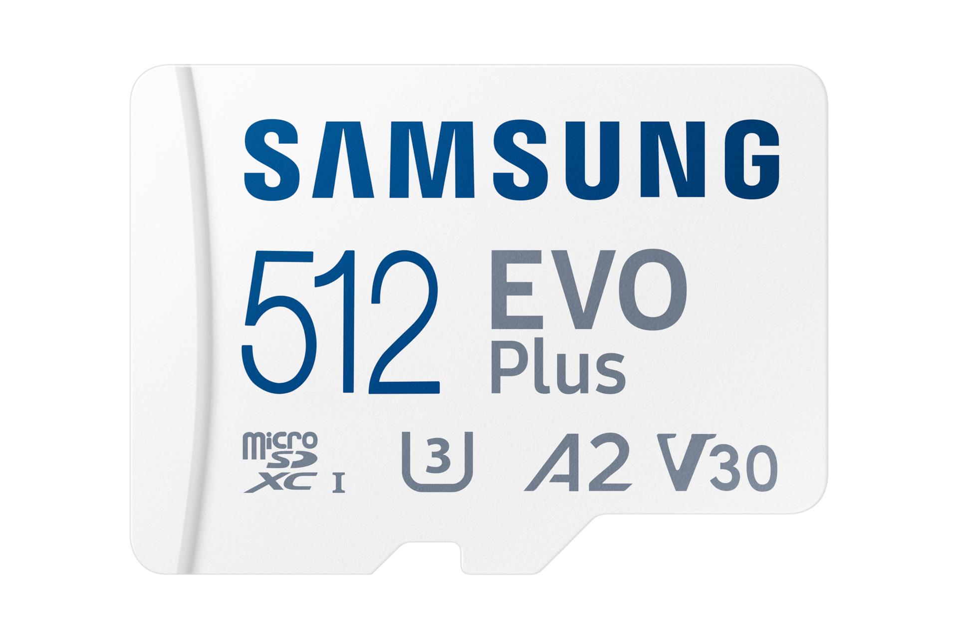 MEMORY MICRO SDXC EVO+ 512GB/V30 W/A MB-MC512SA/EU SAMSUNG MB-MC512SA/EU 8806095420110