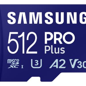 MEMORY MICRO SDXC PRO+ 512GB/W/ADAPT MB-MD512SA/EU SAMSUNG  MB-MD512SA/EU 8806094780550