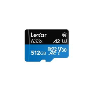 MEMORY MICRO SDXC 512GB UHS-I/W/ADAPTER LSDMI512BB633A LEXAR  LSDMI512BB633A 843367119745
