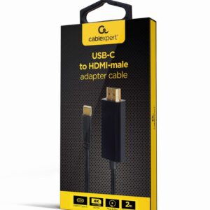 CABLE USB-C TO HDMI 2M/A-CM-HDMIM-02 GEMBIRD  A-CM-HDMIM-02 8716309124133