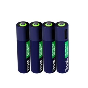 BATTERY RECH. LI-ION AAA/500MAH USB-C 4PACK 25671 TRUST  25671 8713439256710