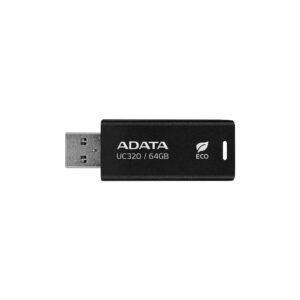 MEMORY DRIVE FLASH USB3.2 64GB/BLACK UC320-64G-RBK/BK ADATA UC320-64G-RBK/BK 4711085949295