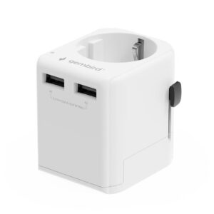 POWER ADAPTER EU TO UNIV. 12W/WHT TPA-EU2A12-01-W GEMBIRD  TPA-EU2A12-01-W 8716309134965