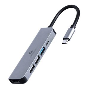 I/O ADAPTER USB-C TO HDMI/USB3/5IN1 A-CM-COMBO5-03 GEMBIRD A-CM-COMBO5-03 8716309124263