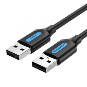 CABLE USB2.0 MALE TO MALE/2M BLACK COJBH VENTION  COJBH 6922794748460
