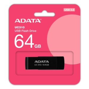 MEMORY DRIVE FLASH USB3.2 64GB/BLACK UC310-64G-RBK ADATA UC310-64G-RBK 4711085941930