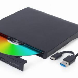 DVD RW USB3/USB-C 8X EXT RTL/BLACK DVD-USB-031 GEMBIRD  DVD-USB-031 8716309136143