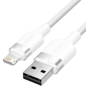 CABLE USB2.0 TO LIGHTNING/1M WHITE LANWF VENTION LANWF 6922794783744
