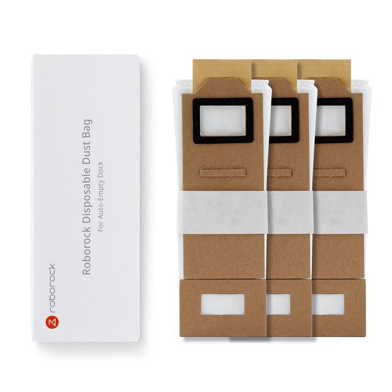 Vacuum Cleaner Accessory ROBOROCK Disposable Dust Bag 3pcs White For S7 White/S7 MaxV White/ S7 Black/ MaxV Black/S7 White+/S7 Black+ 8.02.0101 8.02.0101 6970995784008