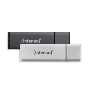 MEMORY DRIVE FLASH USB2 32GB/2PCS SILV/ ANT 3521480 INTENSO 3521480 4034303026937