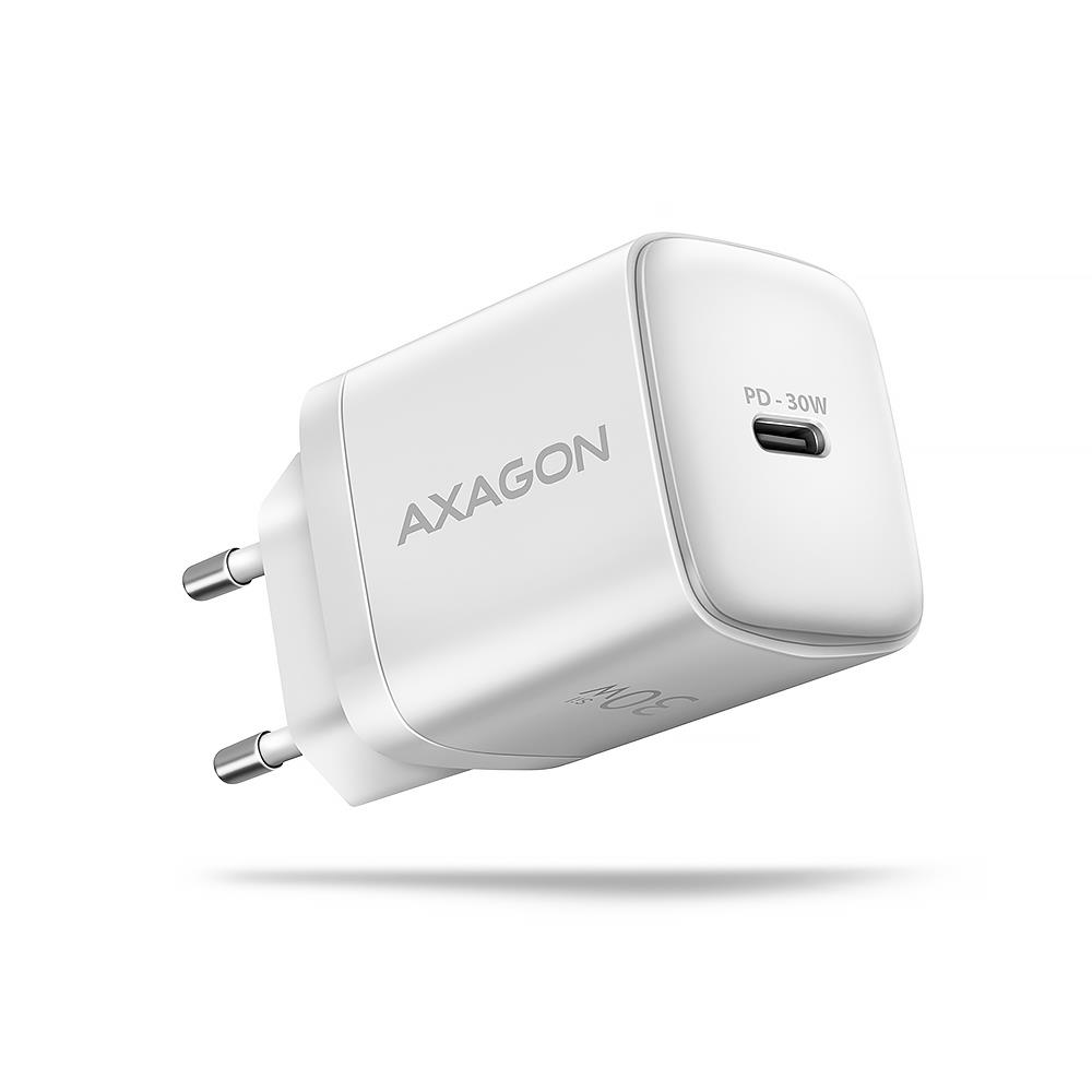 MOBILE CHARGER WALL USB-C 30W/1PORT WHITE ACU-PD30W AXAGON ACU-PD30W 8595247908322