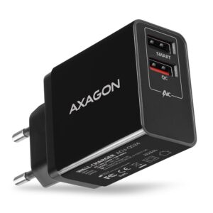 MOBILE CHARGER WALL USB 24W/2PORT ACU-QS24 AXAGON  ACU-QS24 8595247905857