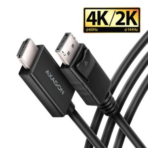 CABLE DP TO HDMI 1.8M/RVD-HI20C2 AXAGON RVD-HI20C2 8595247908797