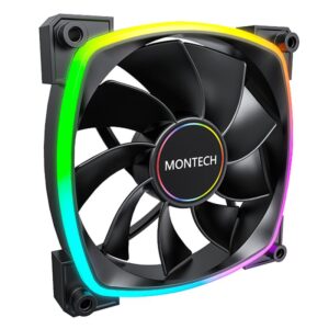 CASE FAN 140MM/RX140 PWM BLACK MONTECH RX140PWMBLACK 4710562741285