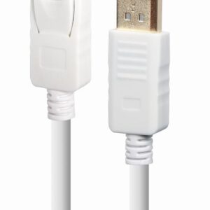 CABLE DISPLAY PORT 1.8M/WHITE CC-DP2-6-W GEMBIRD CC-DP2-6-W 8716309129343