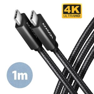 CABLE USB-C TO USB-C 1M 100W/BLACK BUCM32-CM10AB AXAGON BUCM32-CM10AB 8595247905970