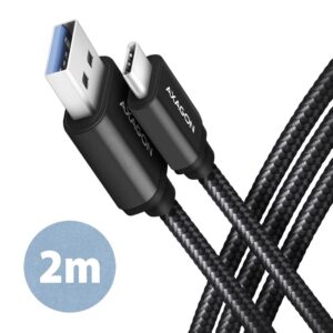 CABLE USB-C TO USB3.2 2M/BLACK BUCM3-AM20AB AXAGON BUCM3-AM20AB 8595247906274
