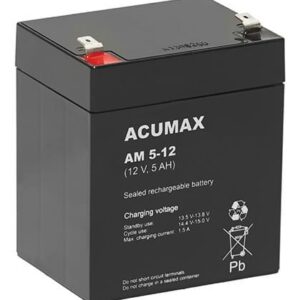 BATTERY 12V 5AH VRLA/AM5-12T2 ACUMAX EMU AM5-12T2 5902367801755