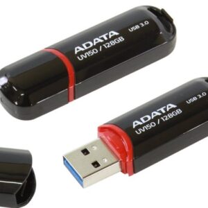 MEMORY DRIVE FLASH USB3 128GB/BLACK AUV150-128G-RBK ADATA AUV150-128G-RBK 4713435796320