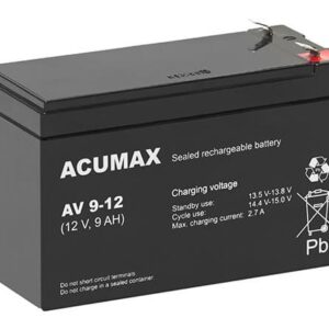 BATTERY 12V 9AH VRLA/AV9-12 T2 ACUMAX EMU AV9-12T2 5902367801809