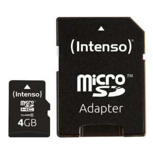 MEMORY MICRO SDHC 4GB C10/W/ADAPTER 3413450 INTENSO 3413450 4034303016099