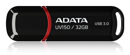 MEMORY DRIVE FLASH USB3.1 32GB/BLACK AUV150-32G-RBK ADATA AUV150-32G-RBK 4713435797075