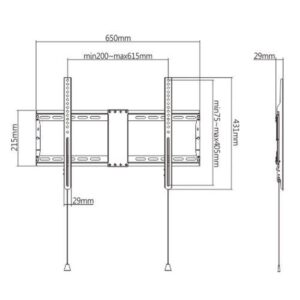 TV SET ACC WALL MOUNT 37-80"/WM-80F-01 GEMBIRD WM-80F-01 8716309126151