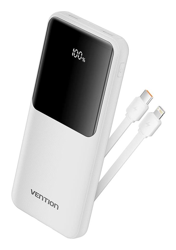 POWER BANK USB 10000MAH 22.5W/WHITE FHOW0 VENTION FHOW0 6922794784642
