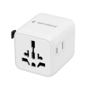 POWER ADAPTER TRAVEL/WHITE TPA-INT-01-W GEMBIRD TPA-INT-01-W 8716309134910