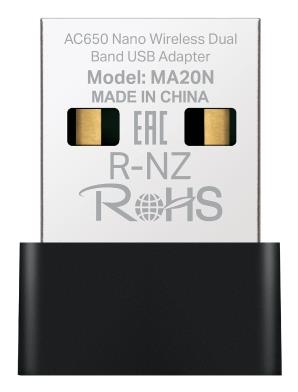 WRL ADAPTER 650MBPS USB NANO/MA20N MERCUSYS MA20N 6957939002053