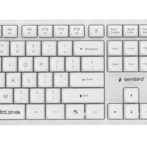 KEYBOARD +MOUSE WRL ENG/WHITE KBS-WMS-01-W GEMBIRD KBS-WMS-01-W 8716309137041