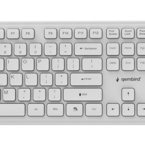 KEYBOARD +MOUSE WRL ENG/WH KBS-WPS-01-W GEMBIRD KBS-WPS-01-W 8716309137027