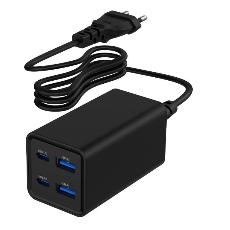 CHARGER USB UNIVERSAL 4P 65W/TA-UC-2A2C-PD65-01-BK GEMBIRD TA-UC-2A2C-PD65-01-BK 8716309133784
