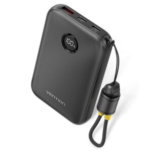 POWER BANK USB 10000MAH 22.5W/BLACK FKAB0-C VENTION  FKAB0-C 6922794791237