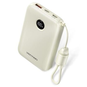 POWER BANK USB 10000MAH 22.5W/BEIGE FKAN0-C VENTION  FKAN0-C 6922794791275