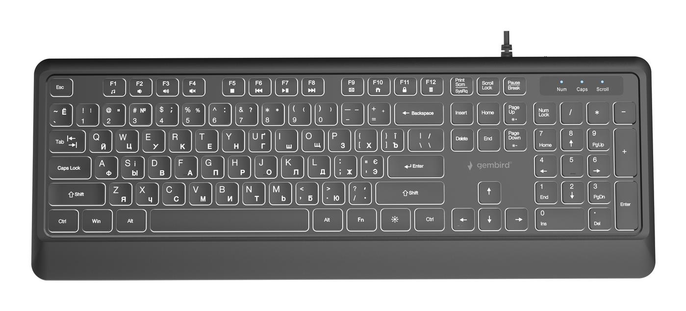 KEYBOARD MULTIMEDIA USB CYRILL/BLACK KB-UML-04-CYRL GEMBIRD KB-UML-04-CYRL 8716309137102