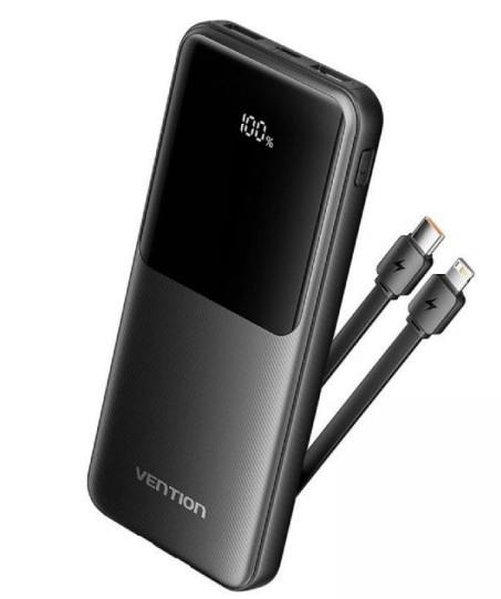POWER BANK USB 10000MAH 22.5W/BLACK FHOB0 VENTION FHOB0 6922794784635