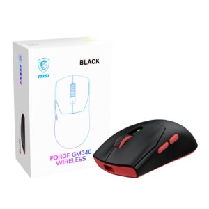 MOUSE USB OPTICAL WRL GAMING/FORGE GM340 WIRELESS BLACK MSI  FORGE GM340 WIRELESS BLACK 4711377425469