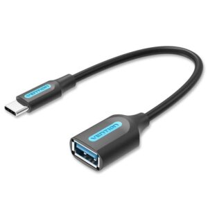 CABLE USB3.1C MALE TO A FEMALE/0.15M BLACK CCVBB VENTION  CCVBB 6922794749412