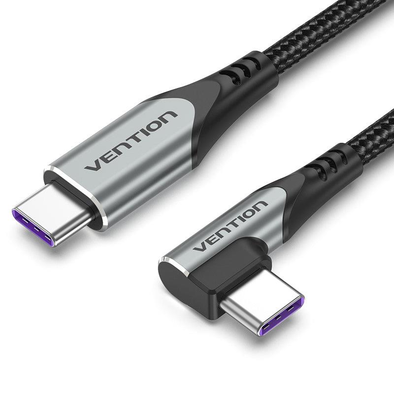 CABLE USB-C TO USB-C R.ANGLE/1M GRAY TAKHF VENTION TAKHF 6922794752535