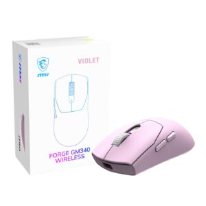 MOUSE USB OPTICAL WRL GAMING/FORGE GM340 WRL VIOLET MSI  FORGE GM340 WIRELESS VIOLET 4711377425445