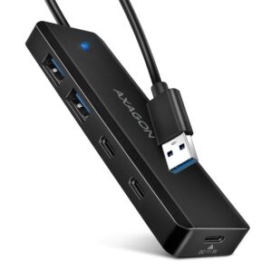 I/O HUB USB TRAVEL/0.19M HUE-C2A AXAGON  HUE-C2A 8595247909497